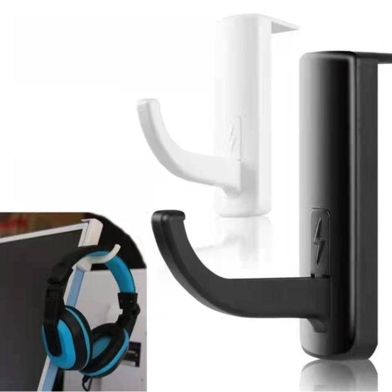 Monitor Stand - Self-adhesive Headphone Hook Headset Hanger Holder