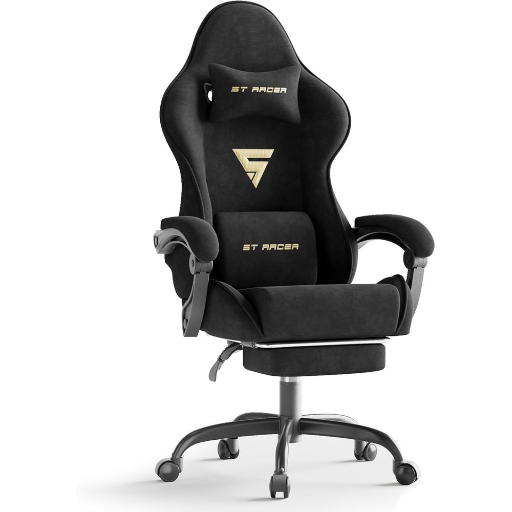 Pc Gaming Gaming - Velvet abric Ergonomic Gaming Chair with