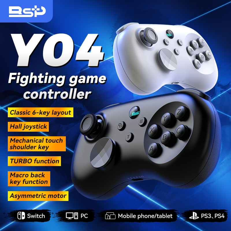 Pc Gaming Emulator - BSP-Y04 Wireless Hall Effect Joystick Fighting