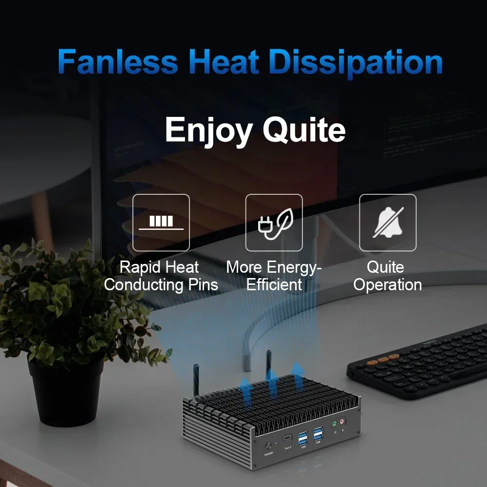 NEW Fanless Mini Gaming PC Bar - огляд і ціна Pc Gaming I5