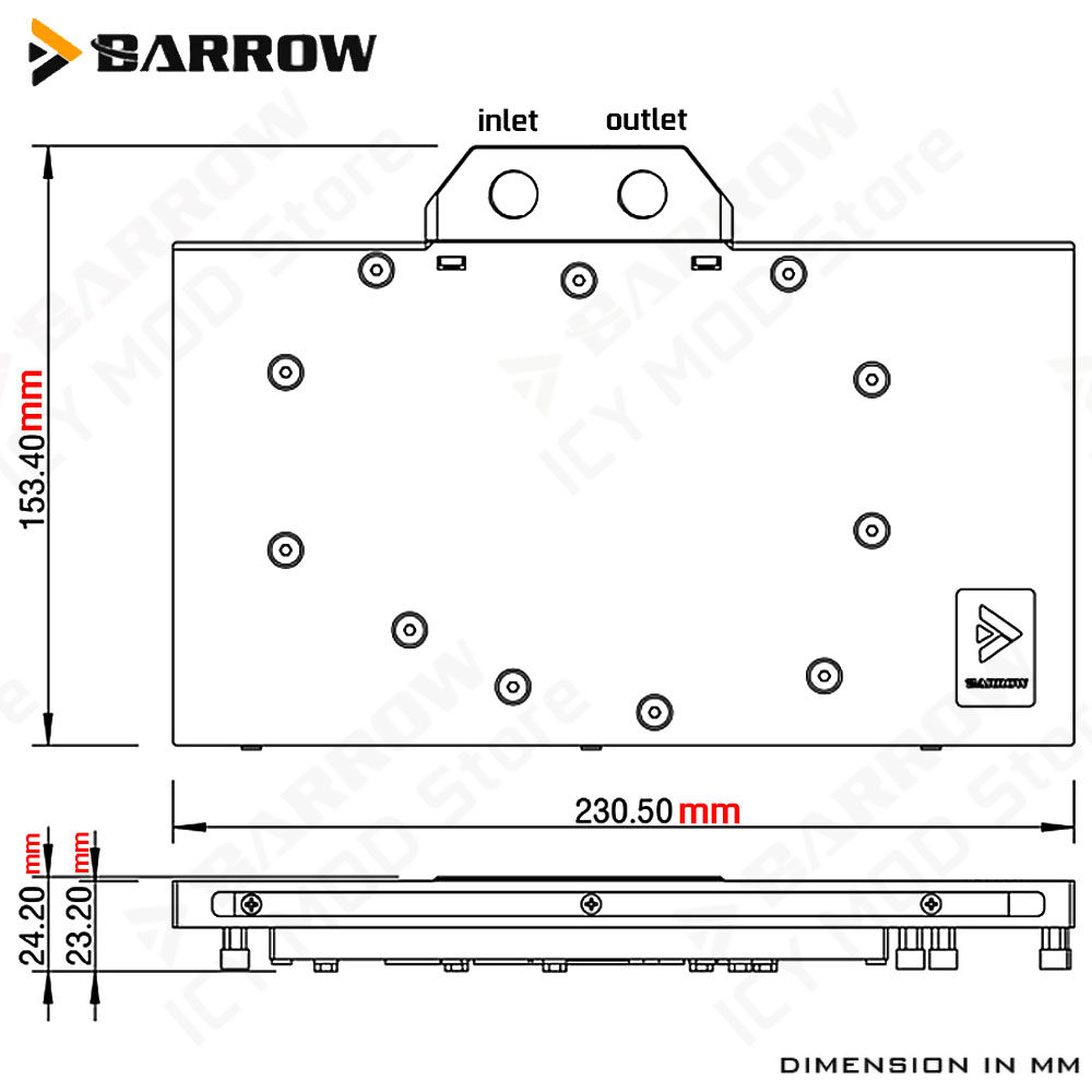 Barrow VGA Water Block for Gig - огляд і ціна Pc Gaming Gigabyte