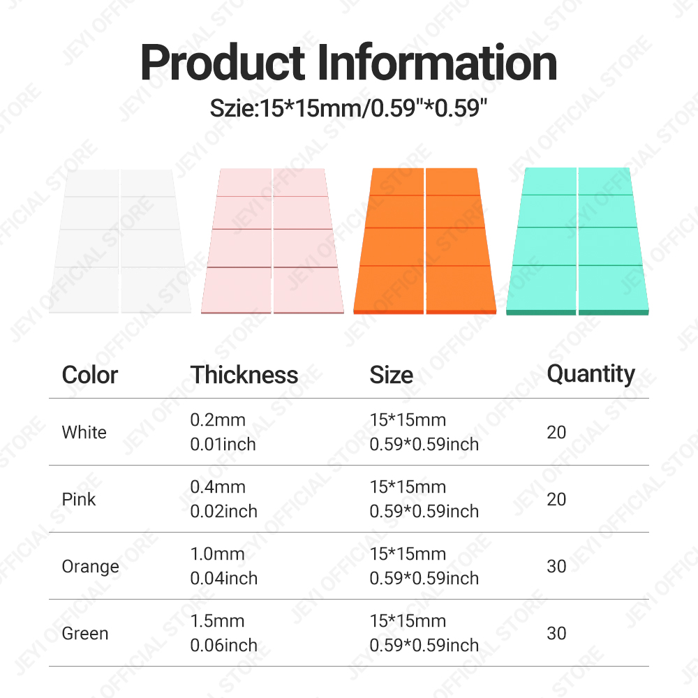 JEYI 100-Pack Thermal Conducti - огляд і ціна M.2 Ssd Heatsink