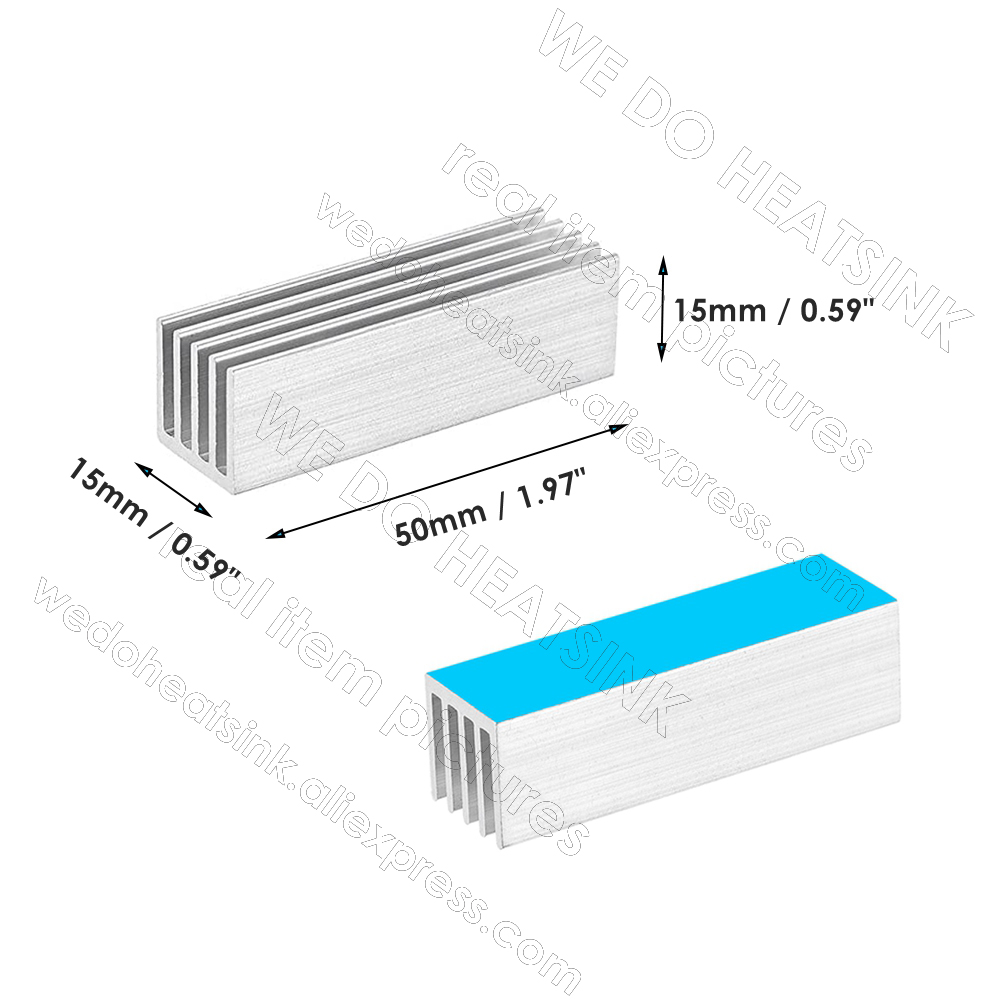 WE DO HEATSINK 50x15x15mm With - огляд і ціна M.2 Ssd Heatsink