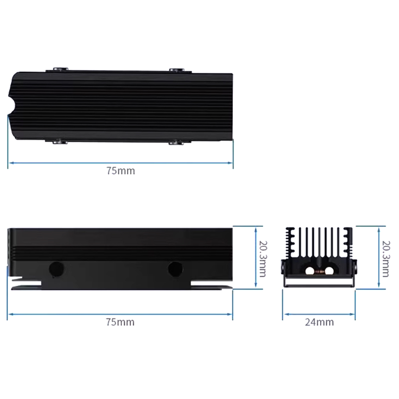SSD-V3 M.2 NVMe 2280 SSD Heats - огляд і ціна M.2 Ssd Heatsink
