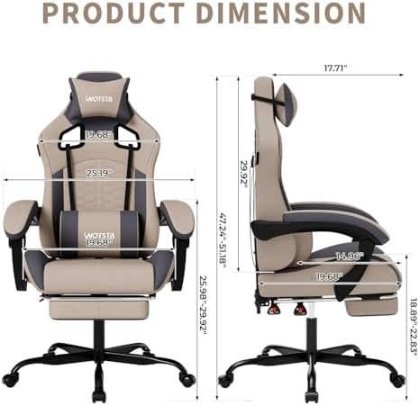 Gaming Chair with Massage,Ergo - огляд і ціна Pc Gaming Gaming