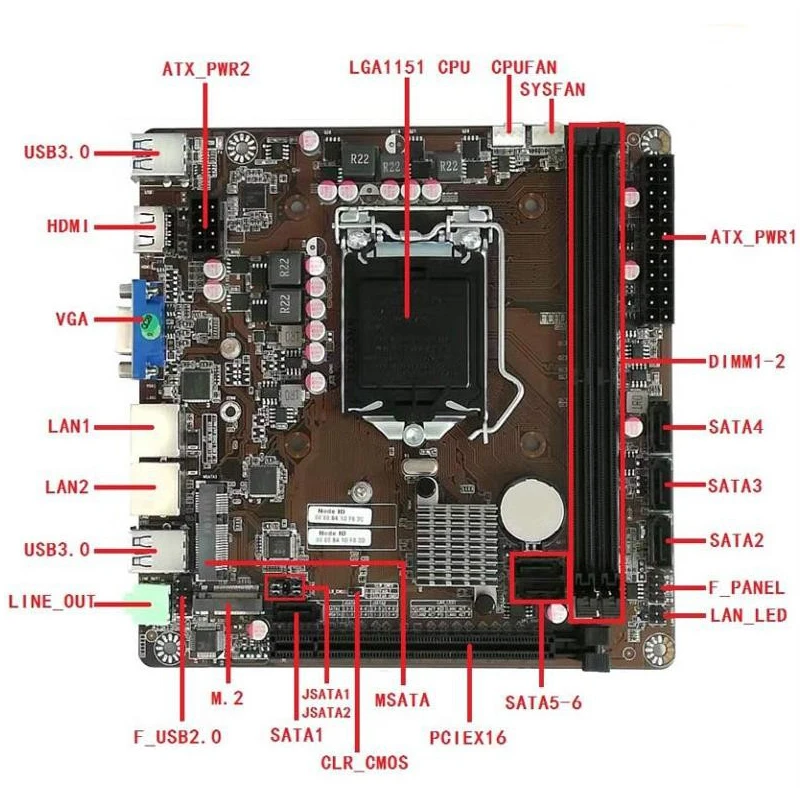 B365 Mini-ITX Motherboard LGA  - огляд і ціна Pc Gaming I5