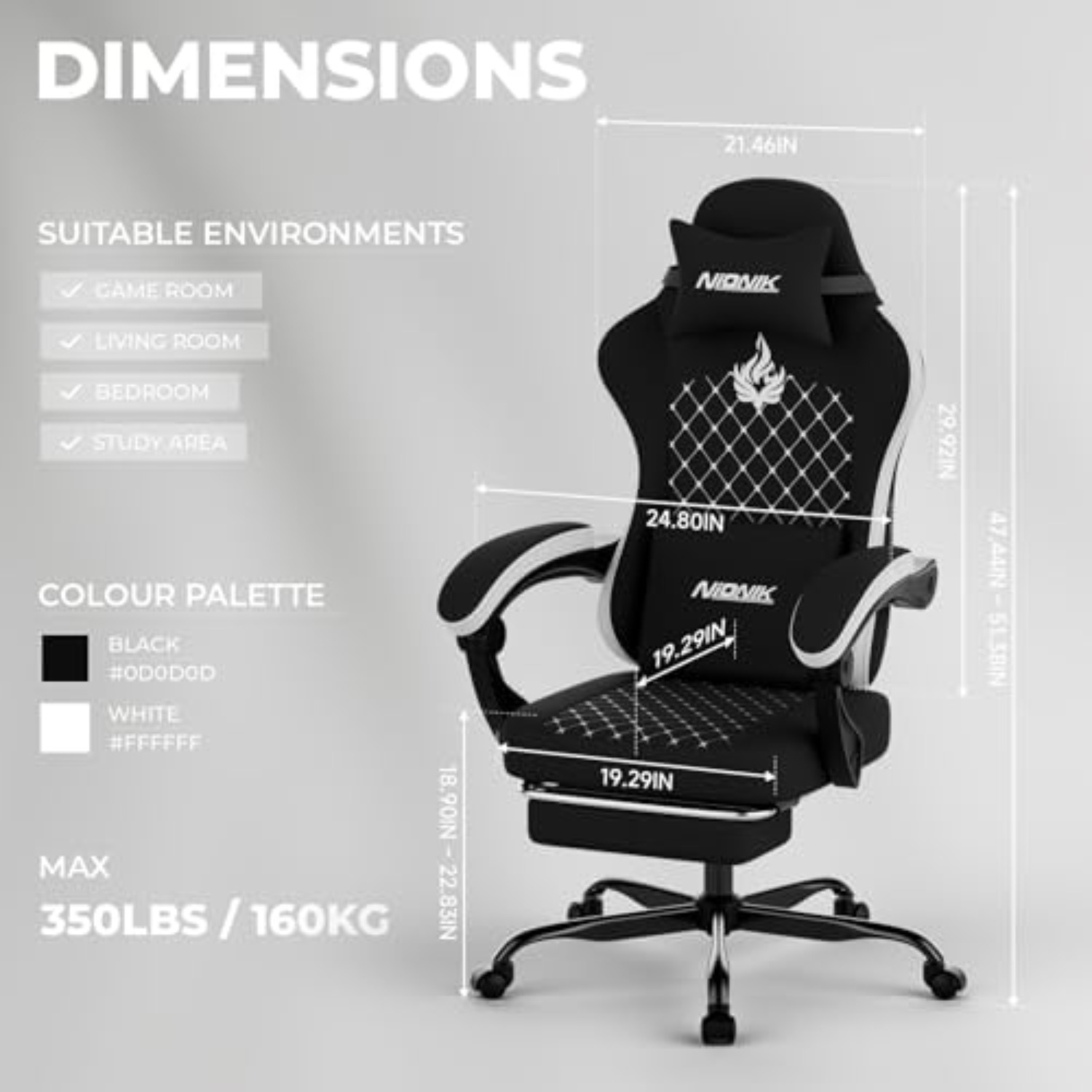 Gaming Chair with Massage,Ergo - огляд і ціна Pc Gaming Gaming