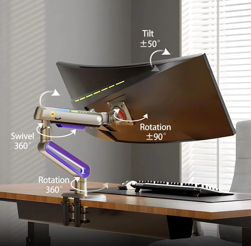 ERGONOMIC Gaming Monitor Arm f - огляд і ціна Monitor Stand