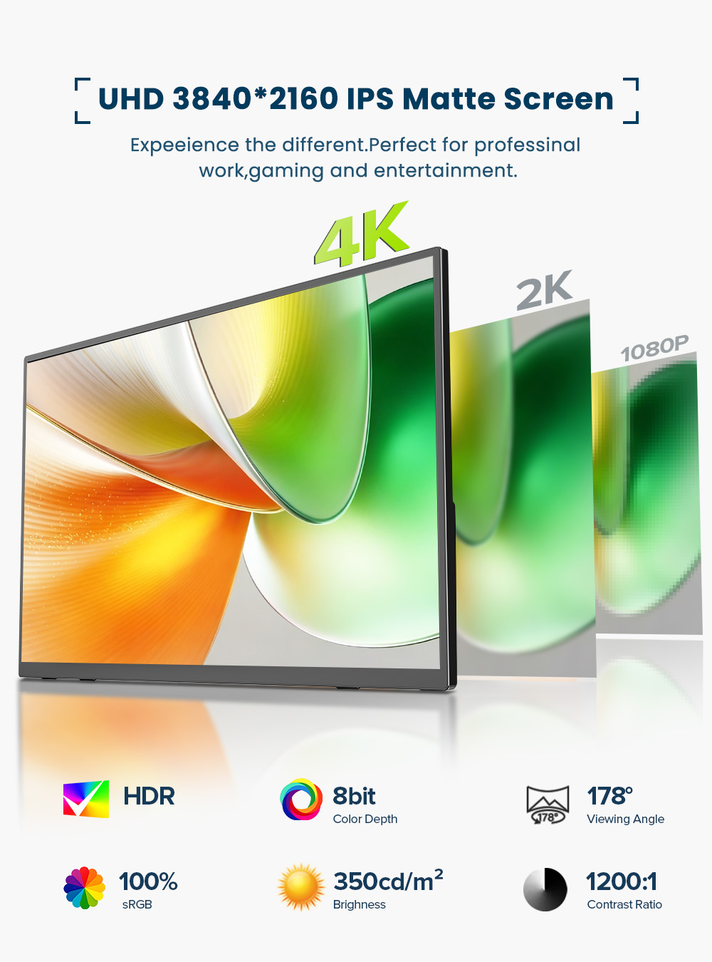 EVICIV 4K Portable Monitor 10- - огляд і ціна Pc Gaming Gigabyte