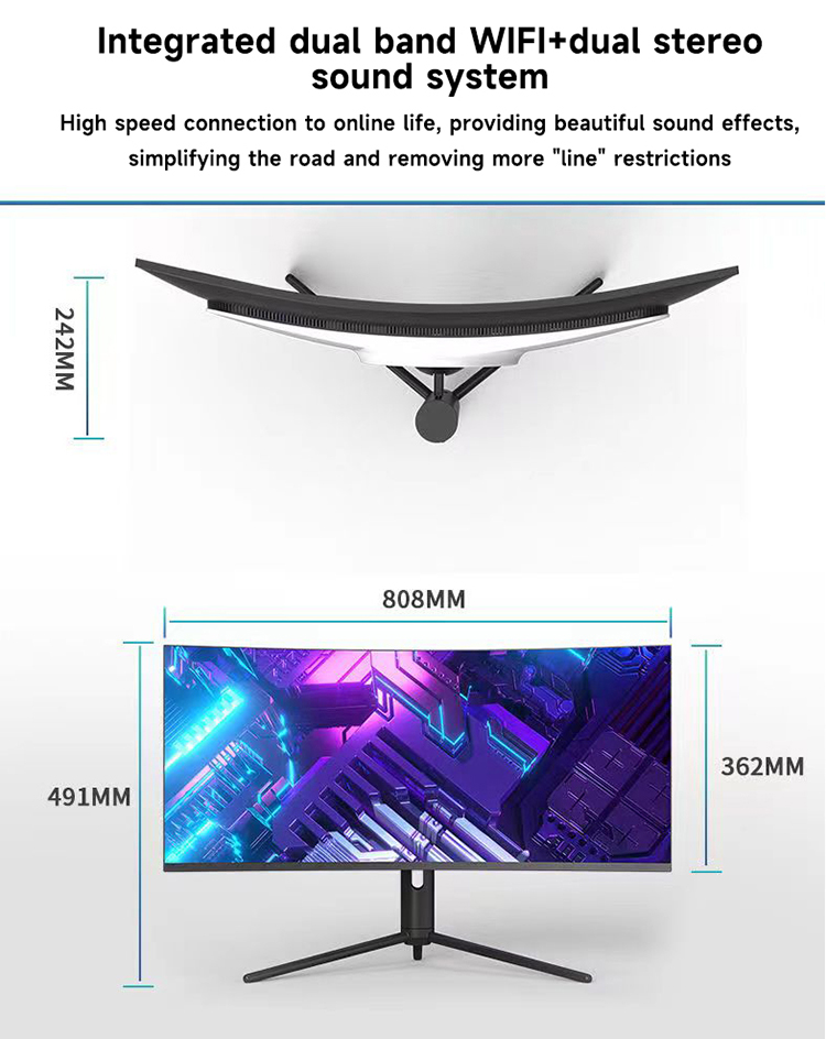 34 Inch 4K Curved Screen Deskt - огляд і ціна Pc Gaming I5