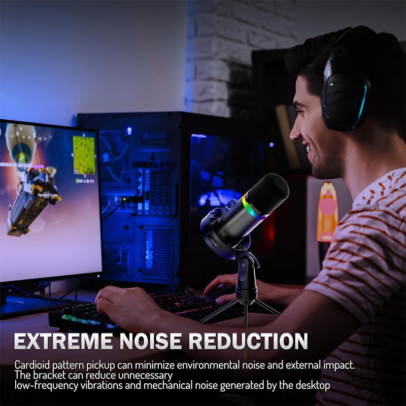 USB Gaming Microphone with Boo - огляд і ціна Monitor Stand